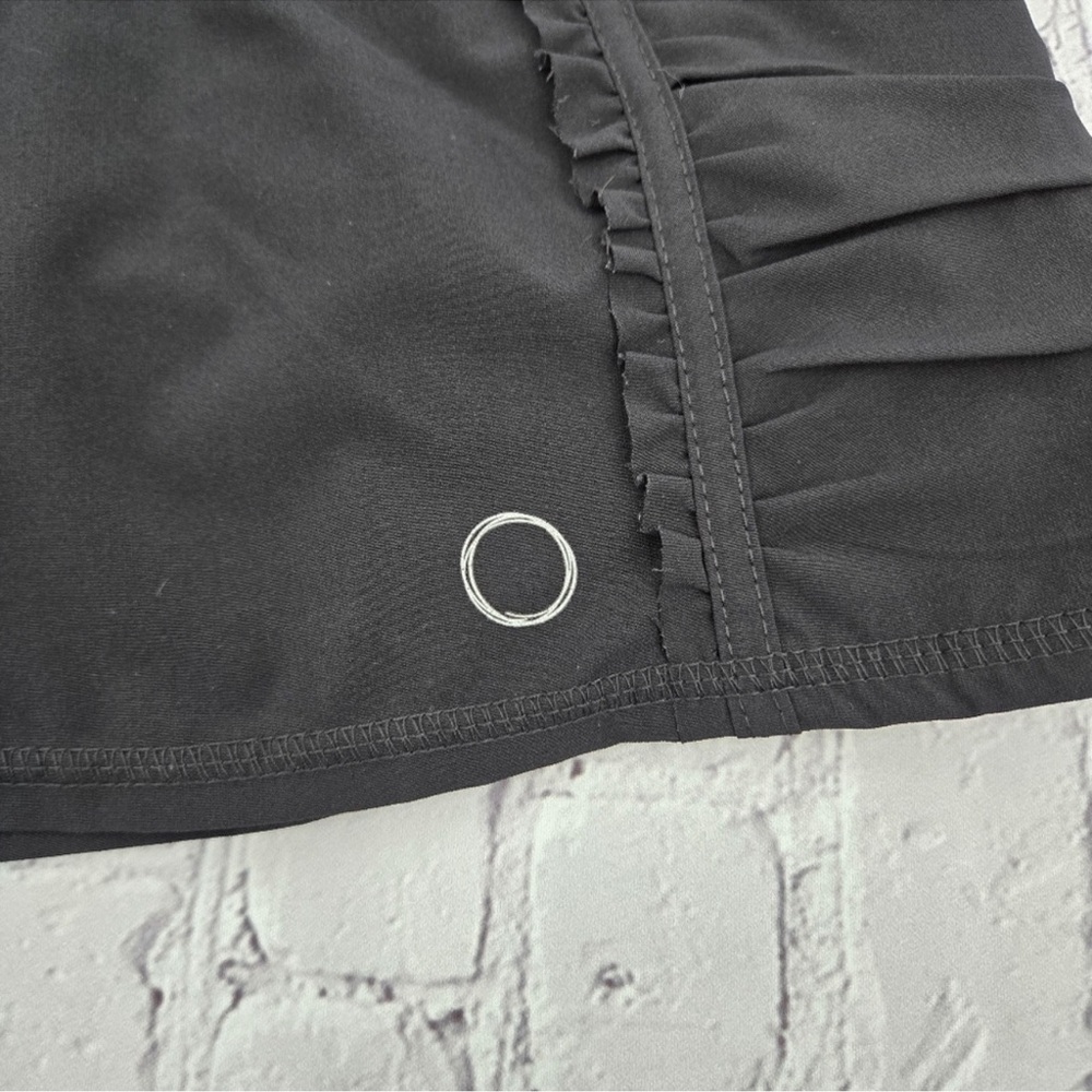 The Bubble Lifestyle “Prince” Black Ruffled Tennis / Golf Skirt Medium - Picture 5 of 11